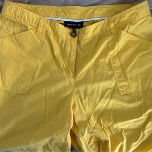 Jones New York Yellow cropped pants